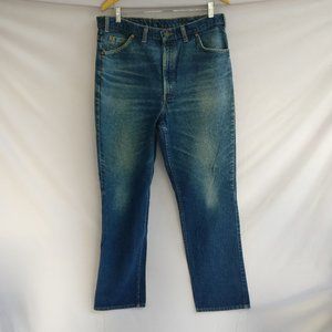 Vintage 90s Levis 619 Highrise Classic Straight Leg jean w14 +MEASUREMENT Rigid